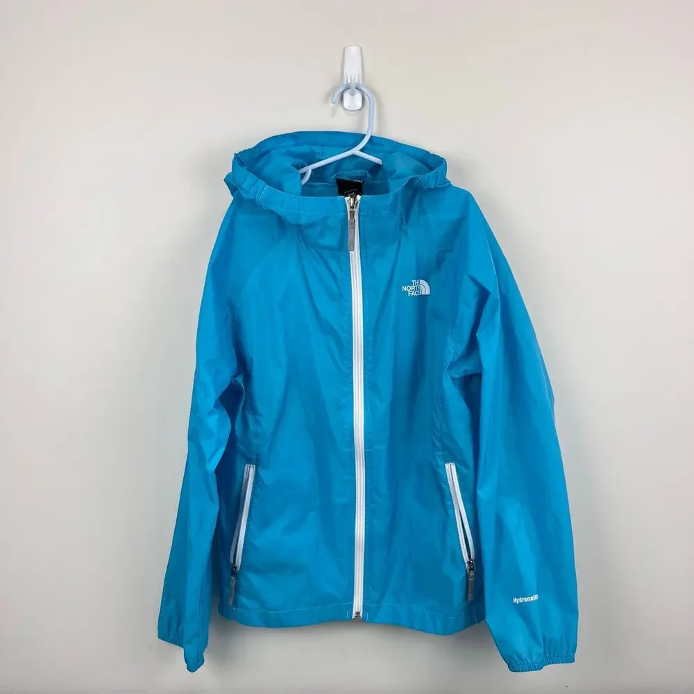The North Face Girls Blue Hydrenalite Windbreaker Rain Jacket 10/12